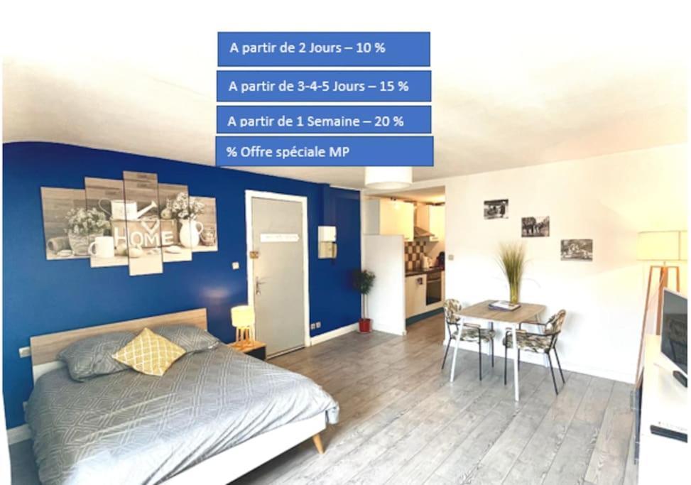 Appartement Entier Moissac Centre 30 M2 Calme Avec Cour Interieure Pour Velos A 50M Du Marche De Moissac Εξωτερικό φωτογραφία